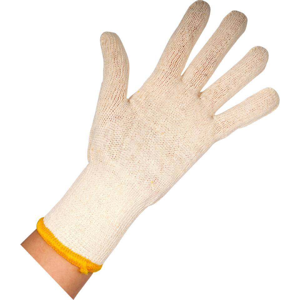 Schutzhandschuh Soft, Kategorie I, EN 420, natur, Baumwolle, 250mm, Größe 10-1