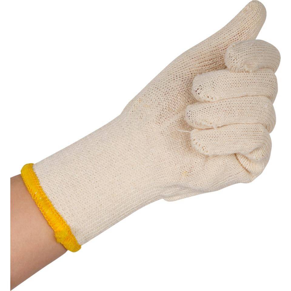 Schutzhandschuh Soft, Kategorie I, EN 420, natur, Baumwolle, 250mm, Größe 10-2