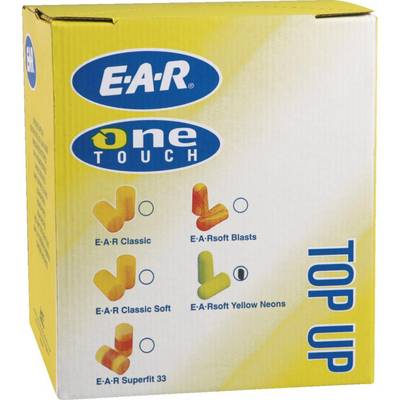 3M™ E-A-Rsoft™ Top up Box Gehörschutzstöpsel Yellow Neons™, Kategorie III, für Dispenser One Touch Pro™, 500 Paar/VE-0