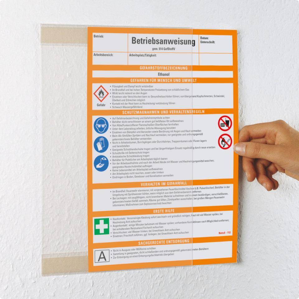 Sichthüllen, Folie, selbstklebend, antireflektierend, DIN A2 hoch-1