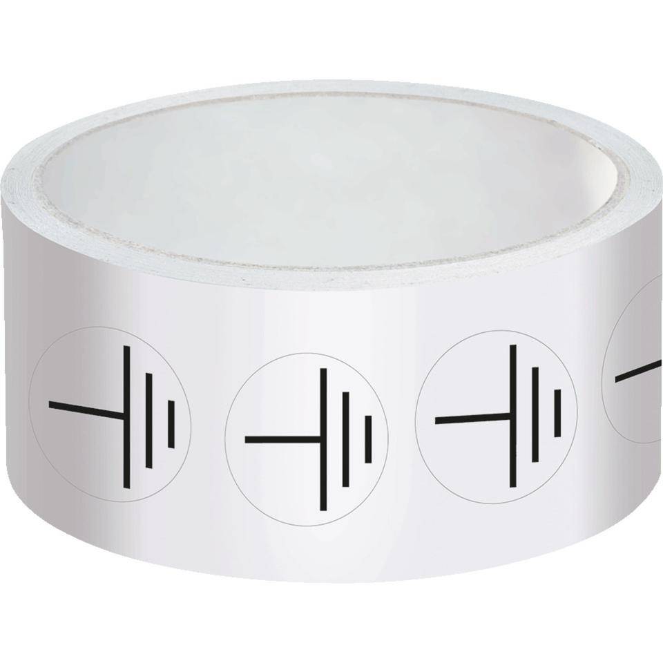 Leiterkennzeichen Erde, RoHS-konform, Folie, selbstklebend, Ø 16mm, 500/Rolle, DIN EN 60445 / IEC 60417-1