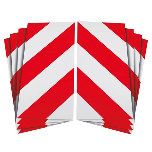 ORALITE® Containerwarnmarkierung, 4 links-/4 rechtsweisend, Reflexfolie, 141x705mm