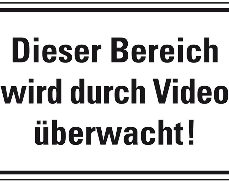 Hinweisschild Dieser Bereich wird durch Video überwacht, Kunststoff, 300x200mm-0