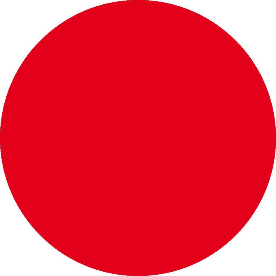 Folienpunkte für Glastüren und -scheiben, rot, Montagefolie, Ø 50mm, 5/VE, DGUV-0