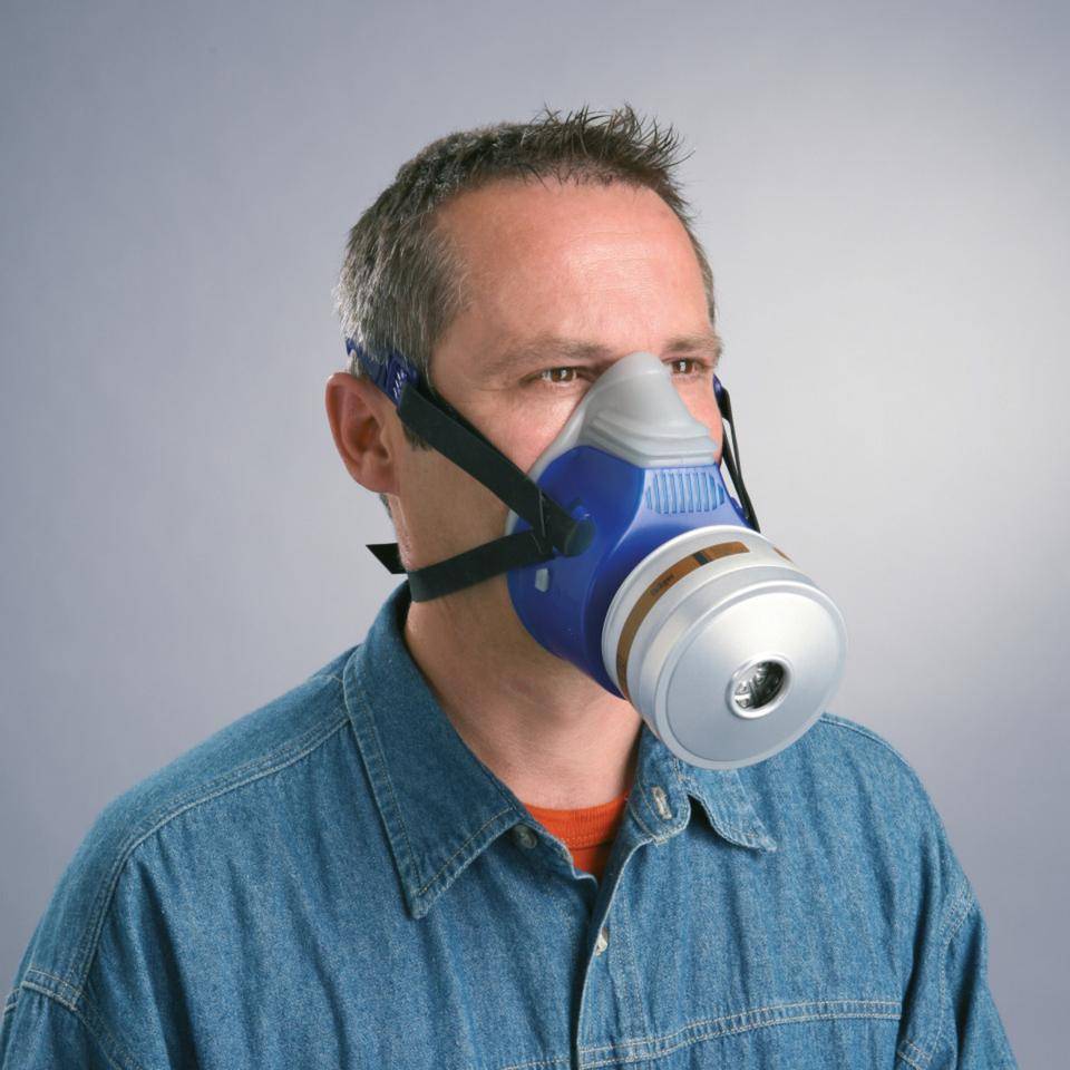Dräger Halbmaske X-plore 4740, EN 148/1, für Schraubfilter o. Atemschläuche, 165g-1