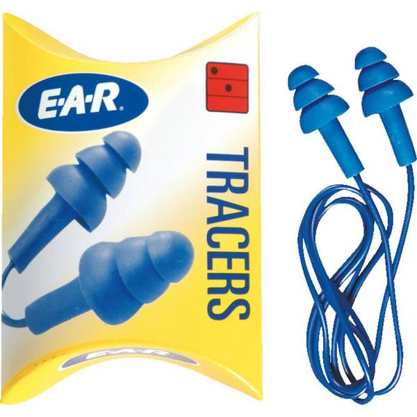 3M™ E-A-R™ Gehörschutzstöpsel Tracers, Kategorie III, EN 352-2, blau, Silikon, 50 Paar/VE