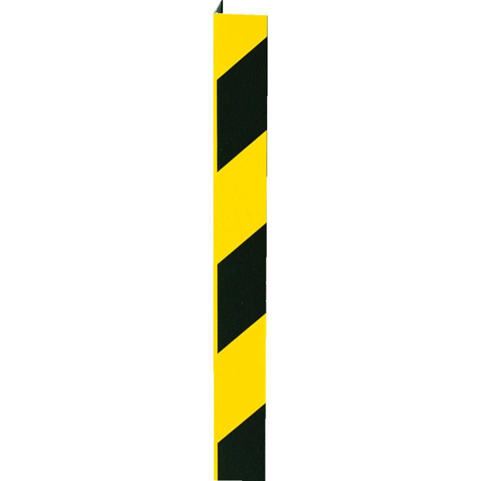 Winkelmarkierung, gelb/schwarz schraffiert, Aluminium, 50x990mm,ASR A1.3-1