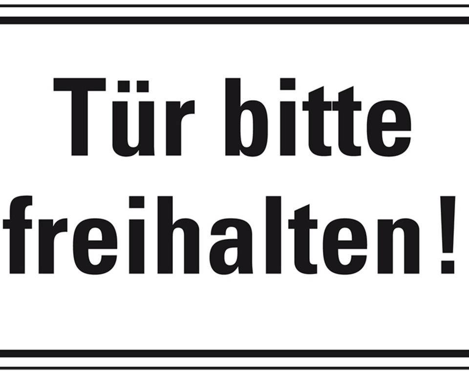 Türhinweisschild Tür bitte freihalten!, Kunststoff, 300x200mm-0
