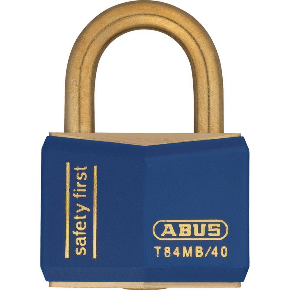 ABUS Vorhängeschloss, blau, verschiedenschl., Kunststoffummantelung, 2 Schlüsseln-0
