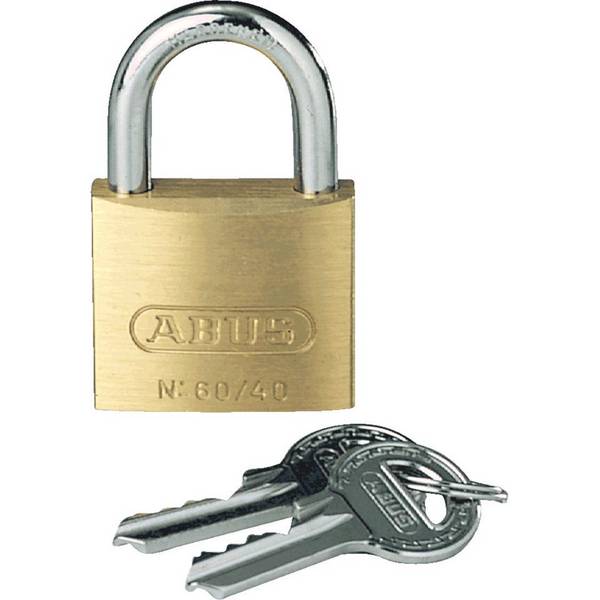 Abus Messing-Vorhangschloss, Serie 60, gleichschließend, Typ 60/40