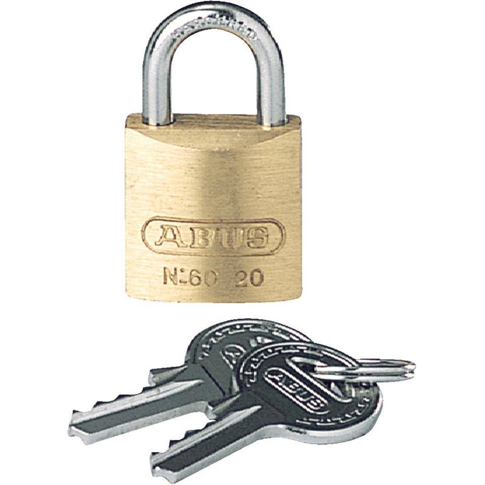 ABUS Vorhängeschloss Serie 60, verschieden schließend, B20mm, Bügelhöhe 10mm, Ø3,5mm-0