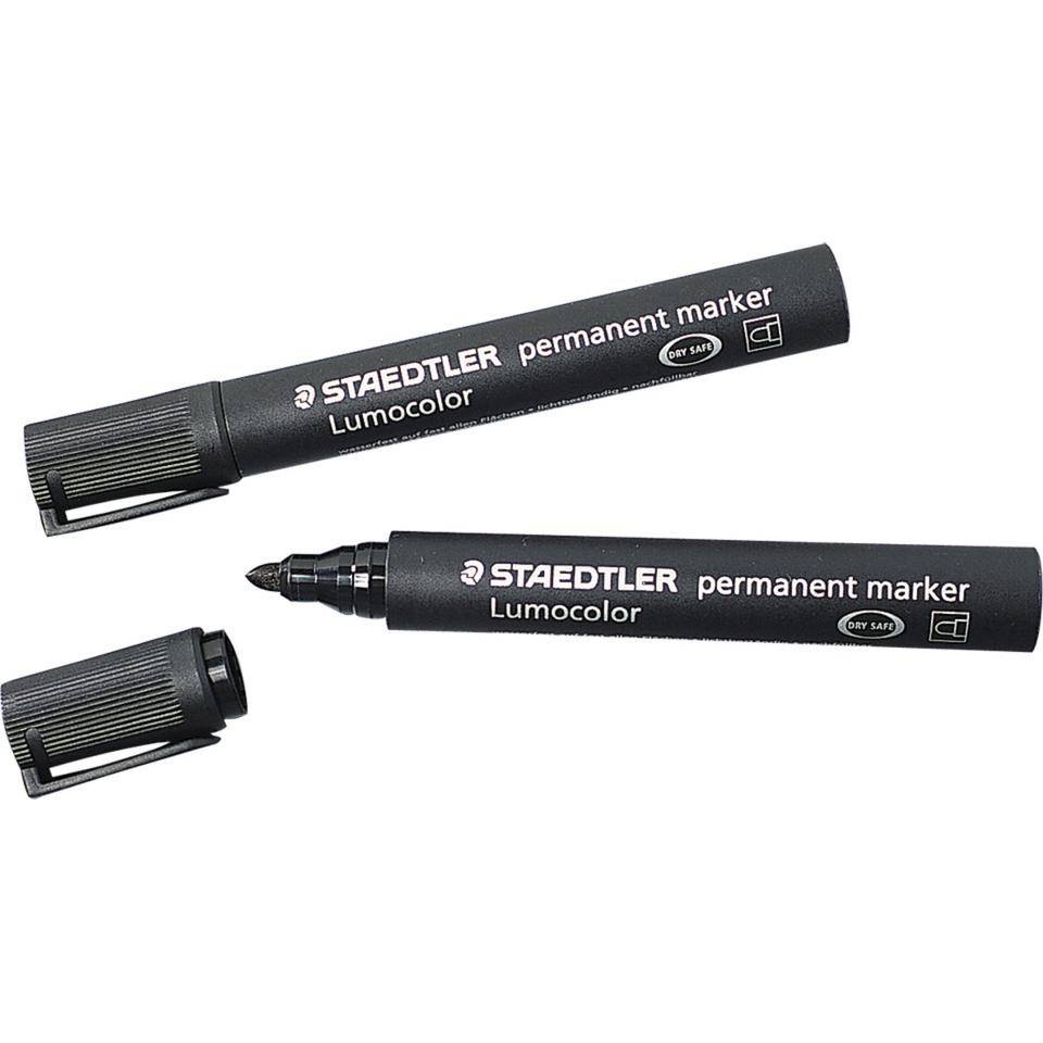 STAEDTLER Lumocolor permanent marker 352 Dry Safe, schwarz, 5/VE-0