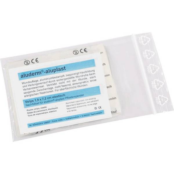 Nachfüllset für aluderm-aluplast Pflasterspender, Strips 7,2x1,9cm, 120/VE