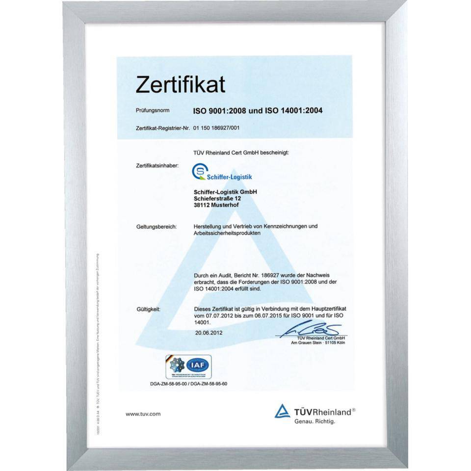 nielsen® Wechselrahmen Largo, silber-matt, Aluminium, 210x297mm (DIN A4)-1