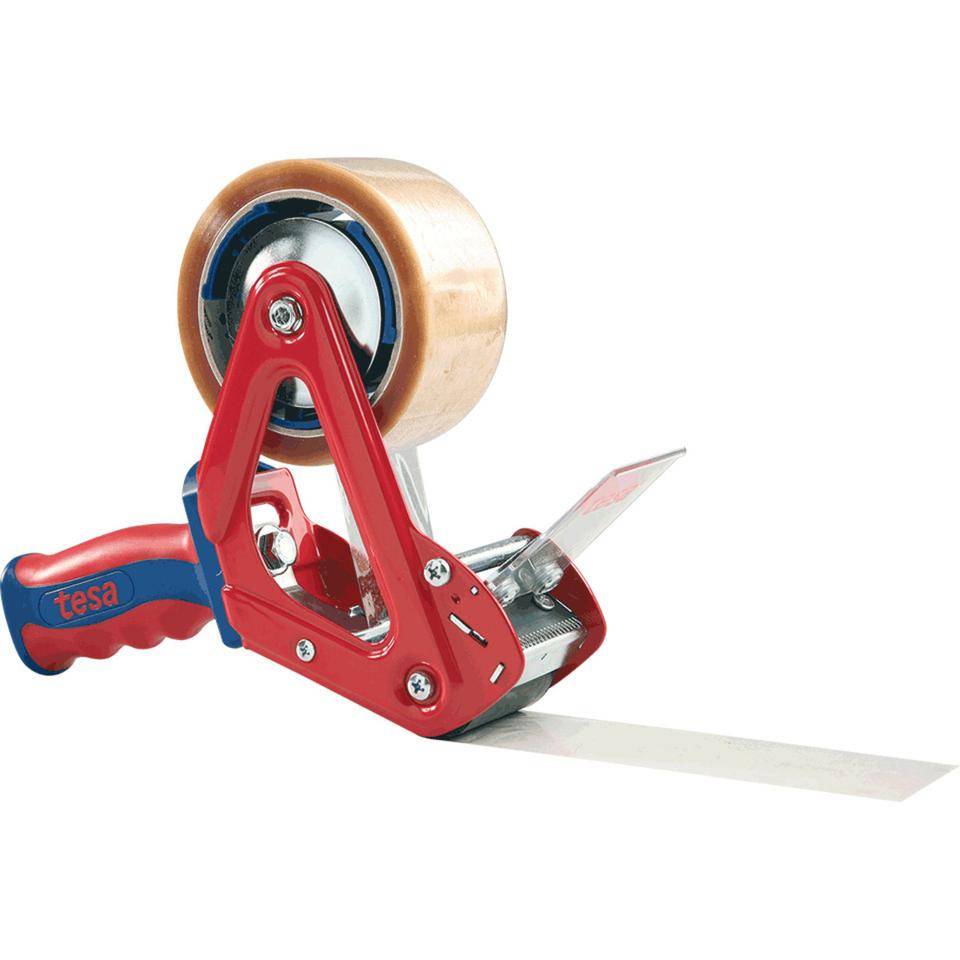 tesa® 6400 Handabroller COMFORT, verdecktes Messer, verstellb. Rollenbremse-0