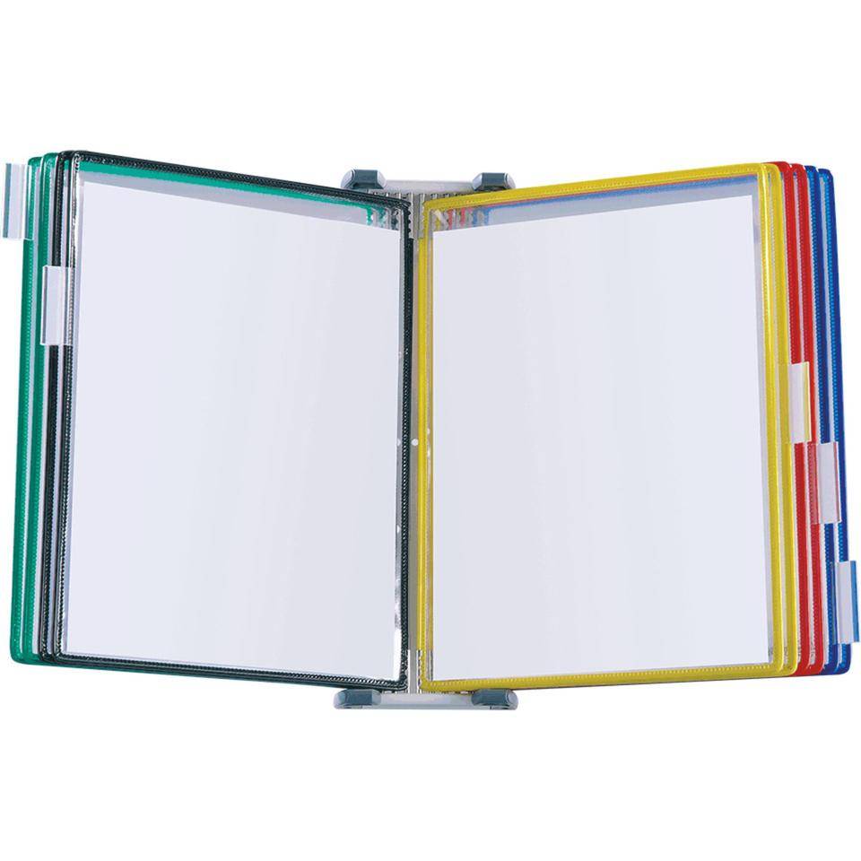 tarifold Sichttafel, inkl. Aufsteckreiter, farbig sortiert, DIN A4, 10/VE-1