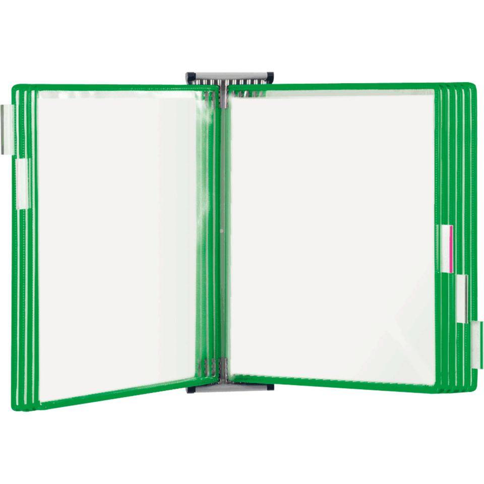 tarifold Sichttafel, inkl. Aufsteckreiter, grün, DIN A4, 10/VE-1