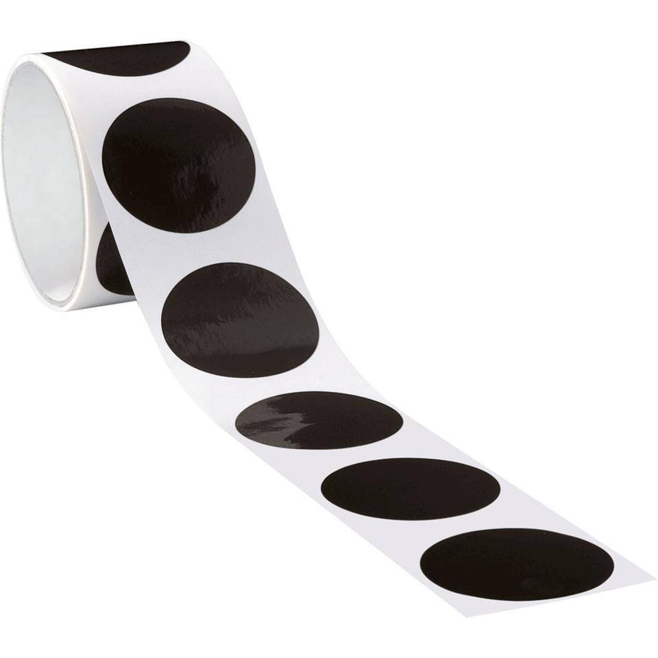 Markierungspunkt, blanko, schwarz, Folie, selbstklebend, Ø 75mm,100/Rolle-0