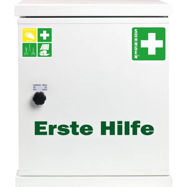 SÖHNGEN® Verbandschrank NovoLine 1, leer, weiß, Stahlblech, 360x420x200mm
