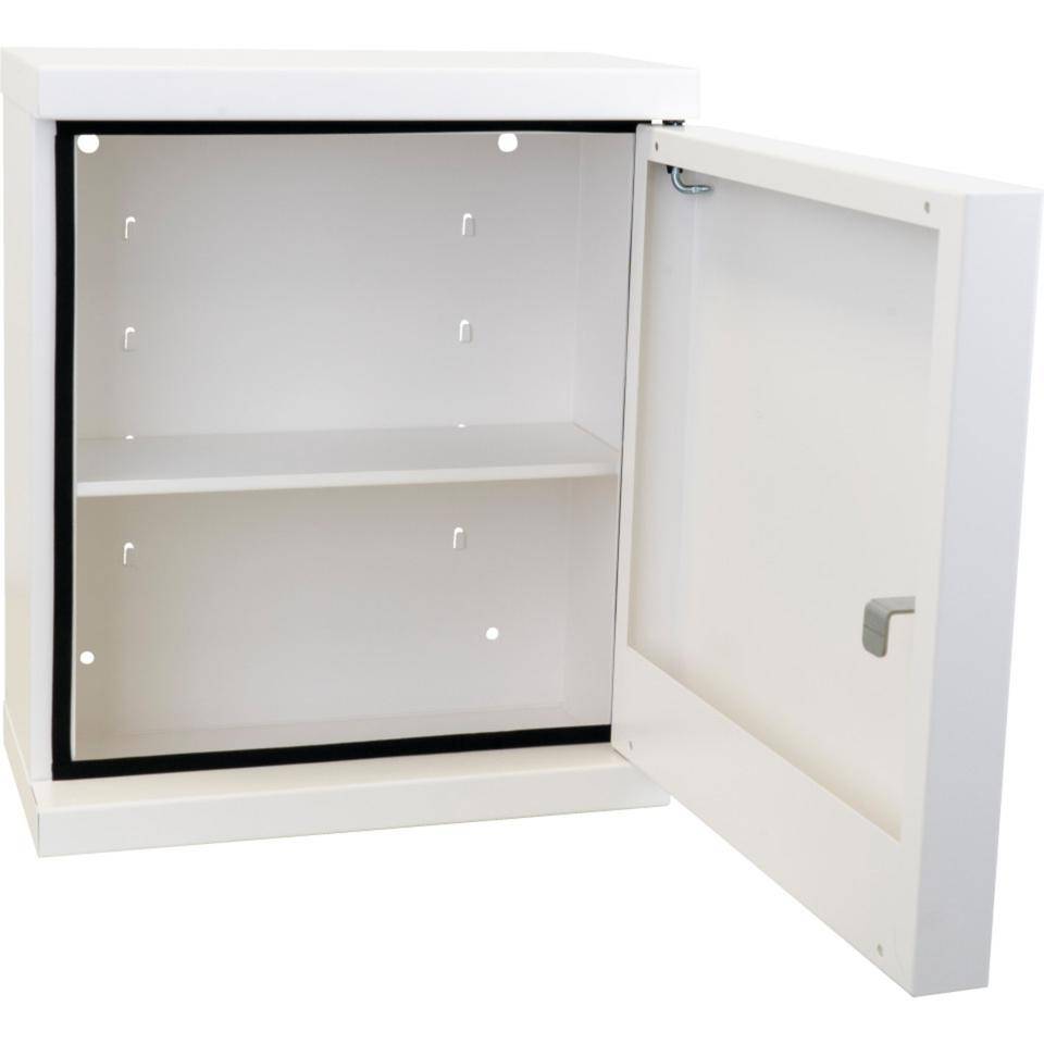 SÖHNGEN® Verbandschrank NovoLine 1, leer, weiß, Stahlblech, 360x420x200mm-1
