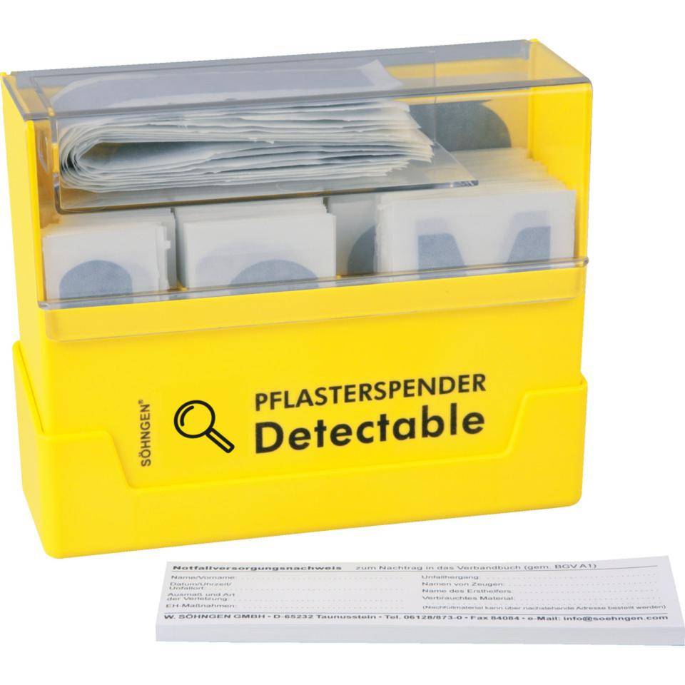 SÖHNGEN® Pflasterspender Detectable, 130 Pflasterverb. in 5 Größen, 160x122x57mm-0