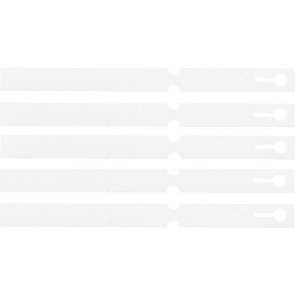 Schlüsselanhänger Schlaufe, beschriftbar, weiß, PVC, 160x12,7mm,1000/VE