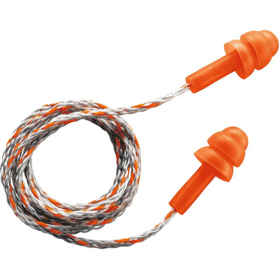 uvex Gehörstöpsel Whisper, mit Kordel, Kat.III, in Hygienebox, orange, TPE, 1 Paar/VE-1