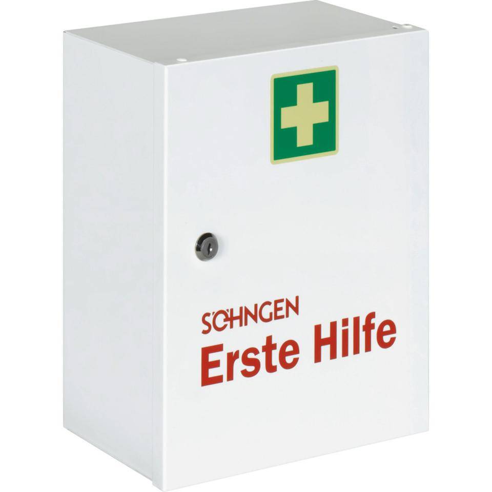 SÖHNGEN® Verbandschrank Heidelberg, ohne Füllung, 1-türig, weiß,302x362x140mm-1
