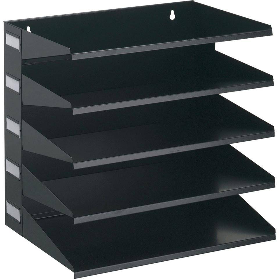 DURABLE Sortierreck, mit 5 Fächern/DIN A4, schwarz, Stahl, 360x330x250mm