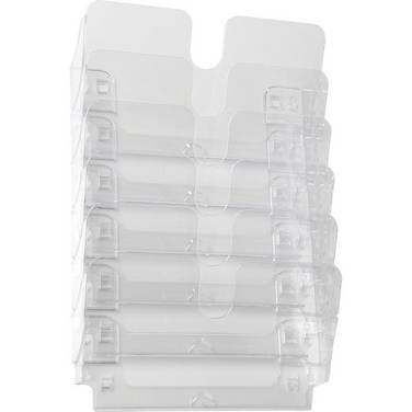 DURABLE Prospektspender Flexiplus 6, Querformat, transpa., Polystyrol, 340x520x100mm