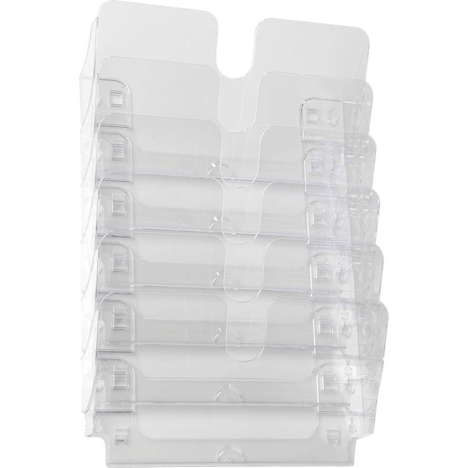 DURABLE Prospektspender Flexiplus 6, Querformat, transpa., Polystyrol, 340x520x100mm-0