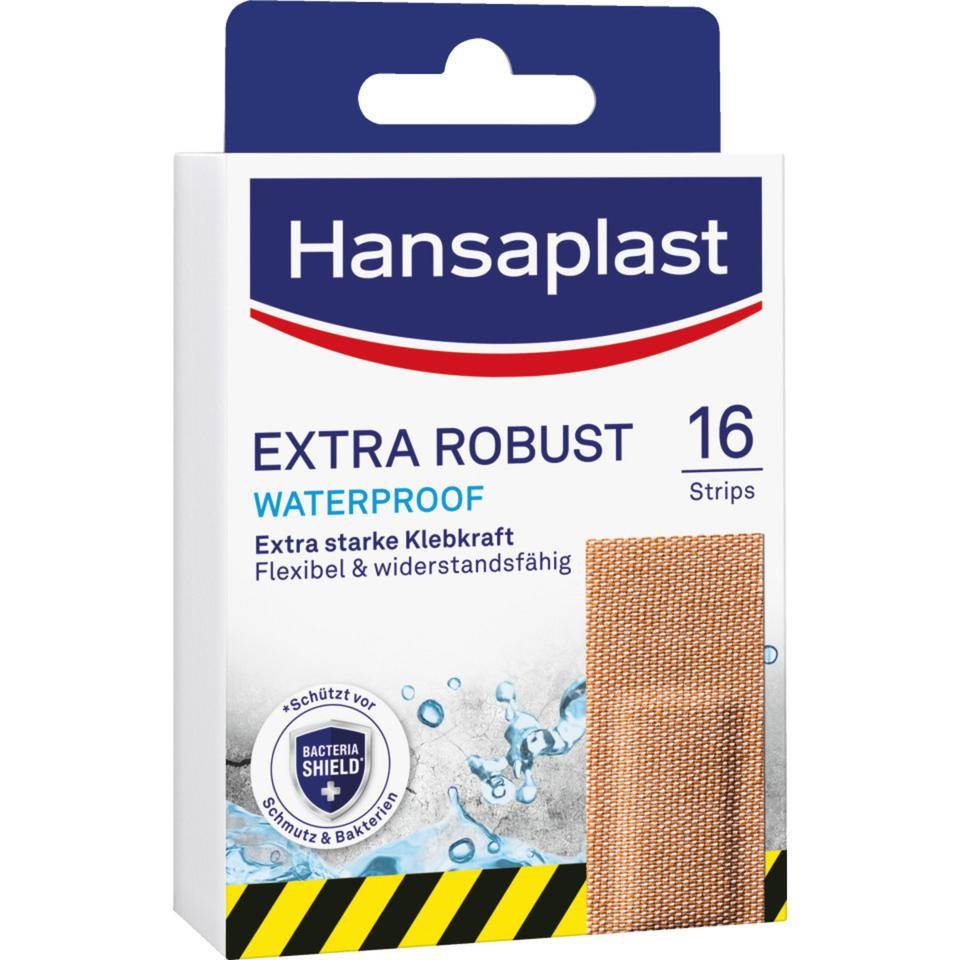 Hansaplast® EXTRA ROBUST WATERPROOF, flexibel, atmungsaktiv, 2,6x7,6cm, 160/VE-0