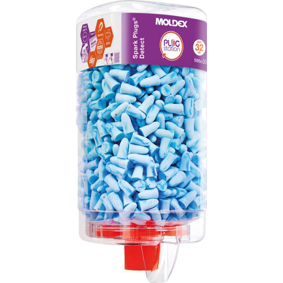 MOLDEX Einweg-Gehörschutzstöpsel Spark Plugs detect, Kat.III, PU, 500Paar/VE-0