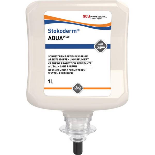 SC Johnson Hautschutzcreme Stokoderm® Aqua PURE, unparfümiert, 1000ml/Kartusche