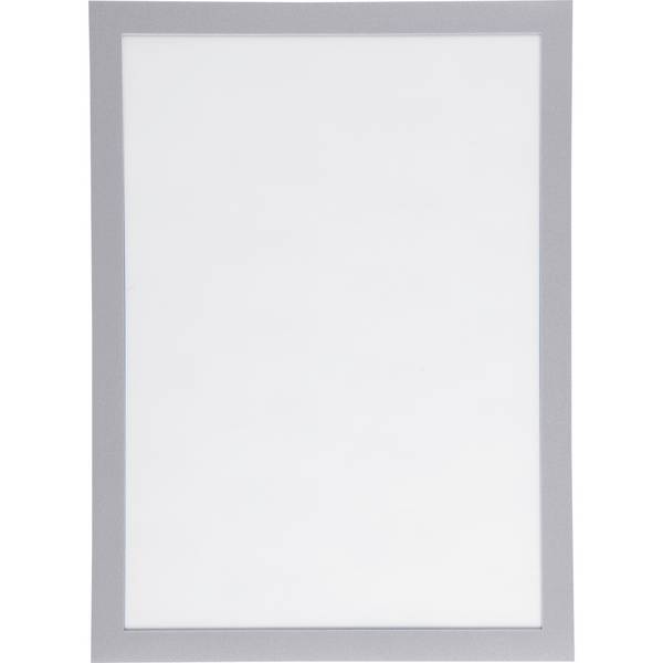 DURABLE Folienrahmen DURAFRAME GRIP, mit Klett-Rückseite, silber, DIN A4