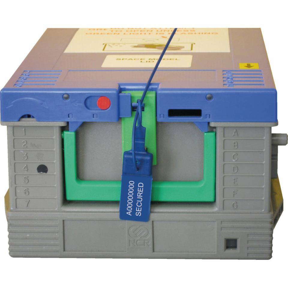 Sicherheits-Zugplombe TEN-LOK 1, blau, Nylon, Einsatzlänge 260mm, Ø 2mm, 1000/VE-1