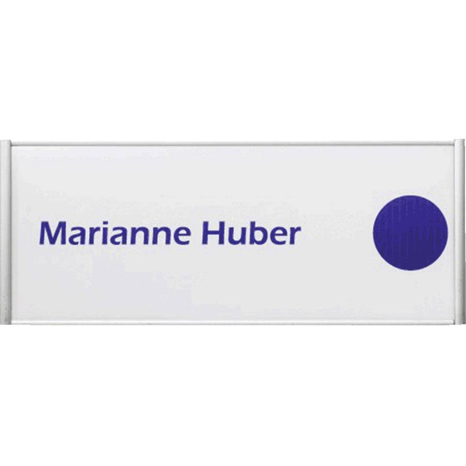Türschild Silver, 1 Titelfeld, Aluminium, eloxiert, 180x72mm-1