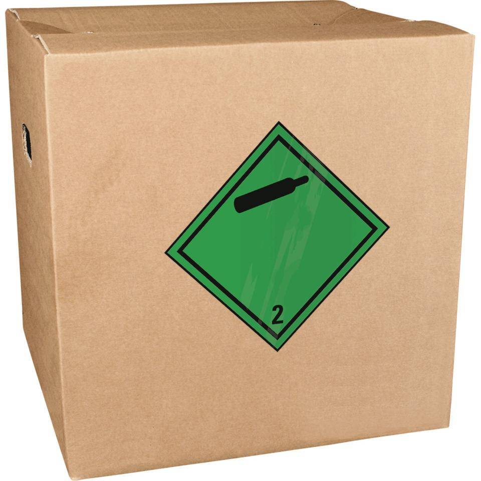 Verpackungskennzeichen Kl.2.2 Nicht entfl..., Haftpapier, permanent, 100x100mm, 1000/Rolle, IMDG-Code, GGVSEB, ADR, IATA-2