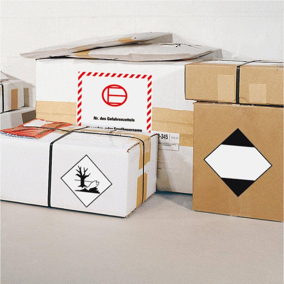 Verpackungskennzeichen Umweltgefährdende Stoffe, Haftpapier, permanent, 100x100mm, 1000/Rolle-2