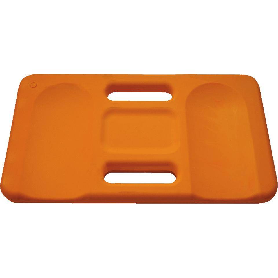 Kniekissen, mit Griffen, orange, Polyurethschaum, 440x250x30mm-0