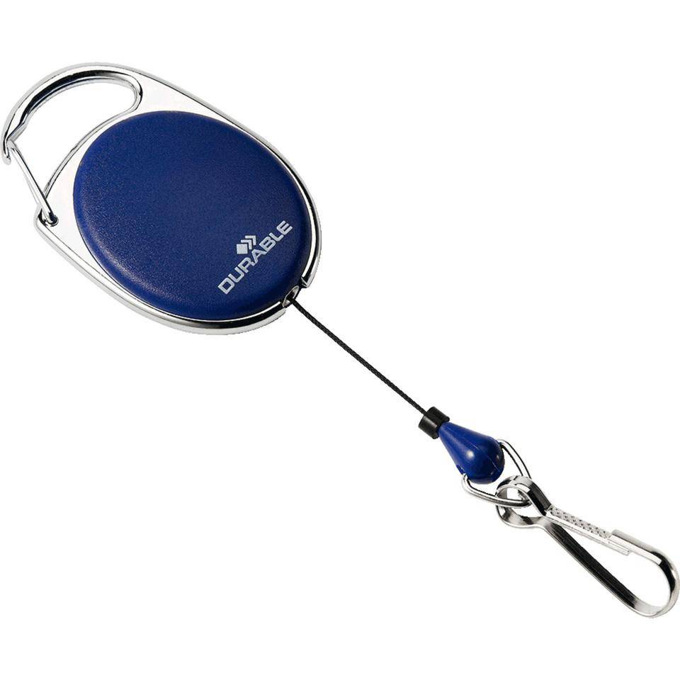 DURABLE Aufrollmechanismus Jojo Style, für Namensschilder, blau,800mm, 5/VE-1