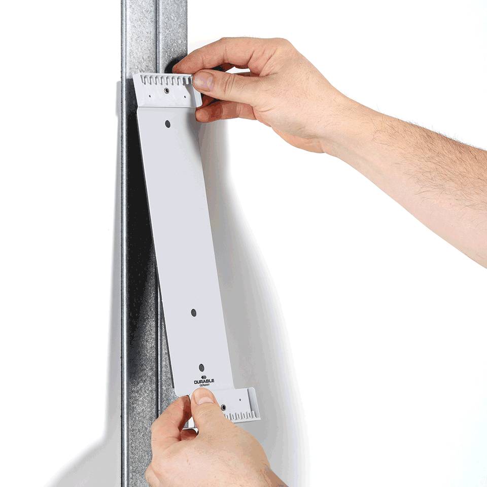 DURABLE SichttafelwandhalterVarioMagnetWall 10 Sichtt. schw-1