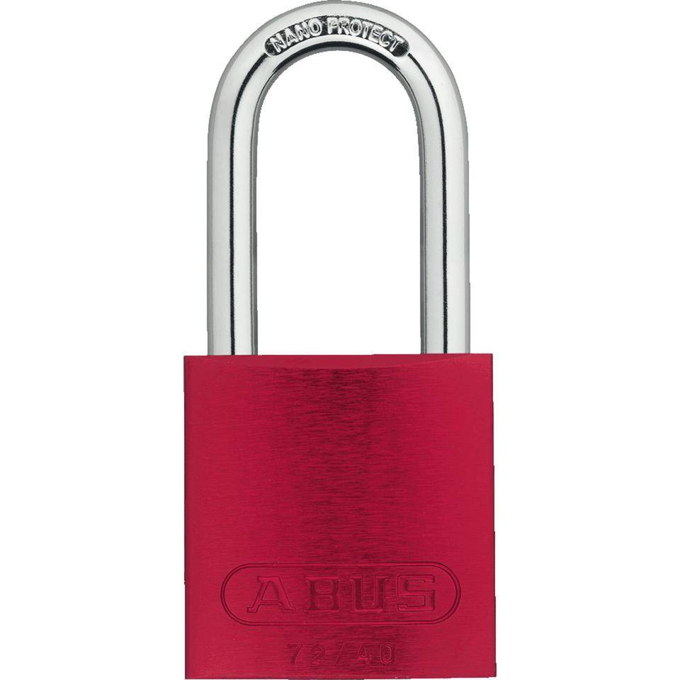 ABUS Vorhangschloss Aluminium 72/40HB40, rot, Bügelhöhe 39mm, 39x86x19mm, 2 Schl.-0