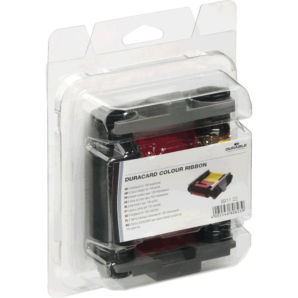Farbband YMCKO, für DURABLE Kartendrucker Duracard ID 300, mehrfarbig-1