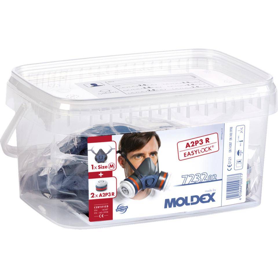 MOLDEX Komplettset Serie 7000, Halbmaske 7002 + 2 Kombinationsfilter A2P3 R-0