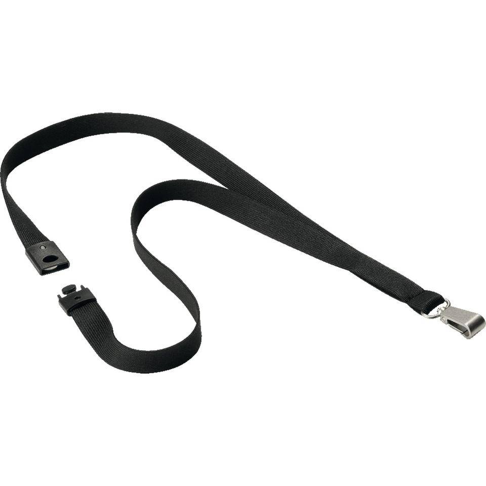 DURABLE Textilband Soft Colour, schwarz, Polyester, 15x440mm, 10/VE-0