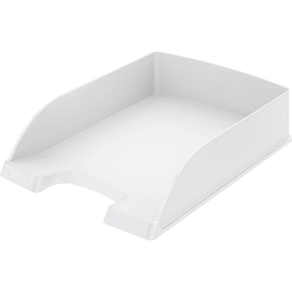 LEITZ Briefkorb plus, stapelbar, mit Beschriftungsfeld, weiß, 255x70x357mm, 5/VE-0