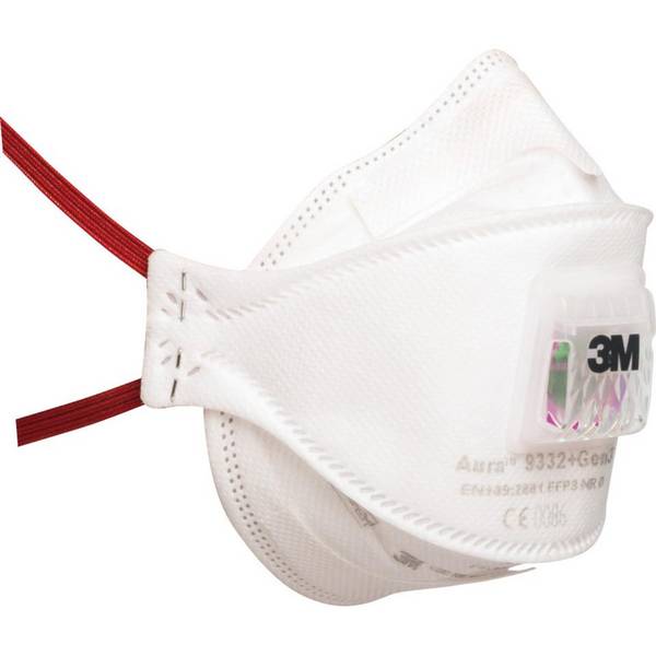 3M Einweg-Feinstaubmaske Aura 9332+Gen3 FFP3 NR D, mit Cool-Flow-Ventil, 10/VE