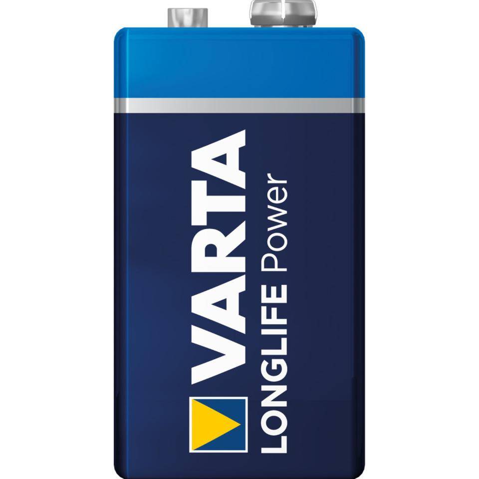 VARTA Alkali-Mangan-Batterie Block LONGLIFE Power (6LR61), 9V-0