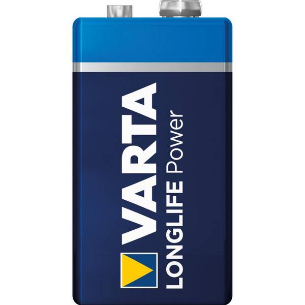 VARTA Alkali-Mangan-Batterie Block LONGLIFE Power (6LR61), 9V
